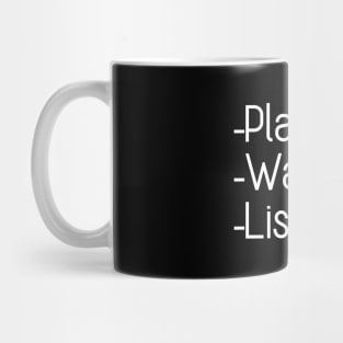 Play Watch Listen Mug